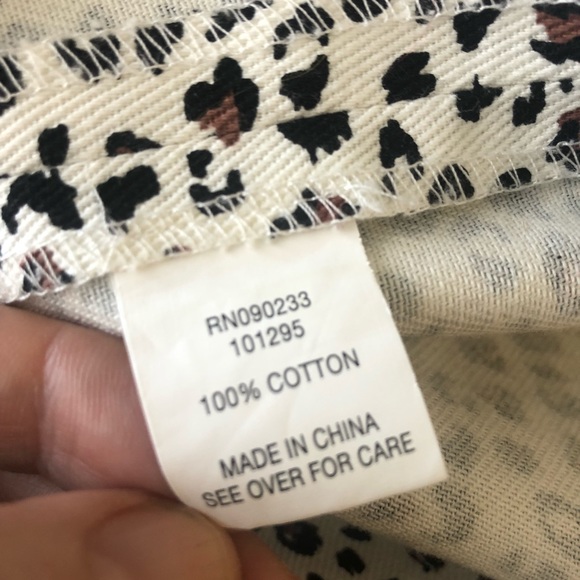 NWOT Kendall & Kylie leopard denim overall mini dress. - Picture 8 of 8